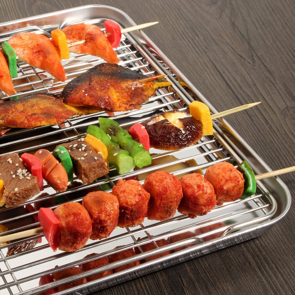 Wildone wire rack used as bacon grill producing crisp texture without mess