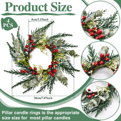 WILLBOND wreath on knob with scale comparison demonstrating perfect fit