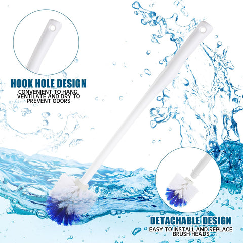 Willinglong brush assembled cleaning a toilet bowl for easy reach and use