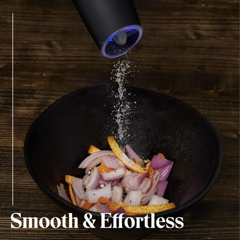 Willow & Everett grinders on a dining table enhancing modern kitchen presentation