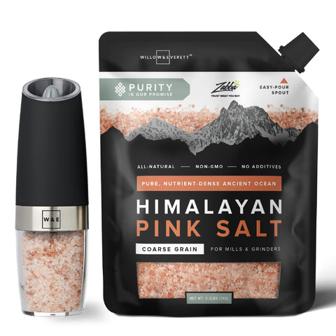 Willow & Everett ground pepper texture displayed to show coarse to fine options