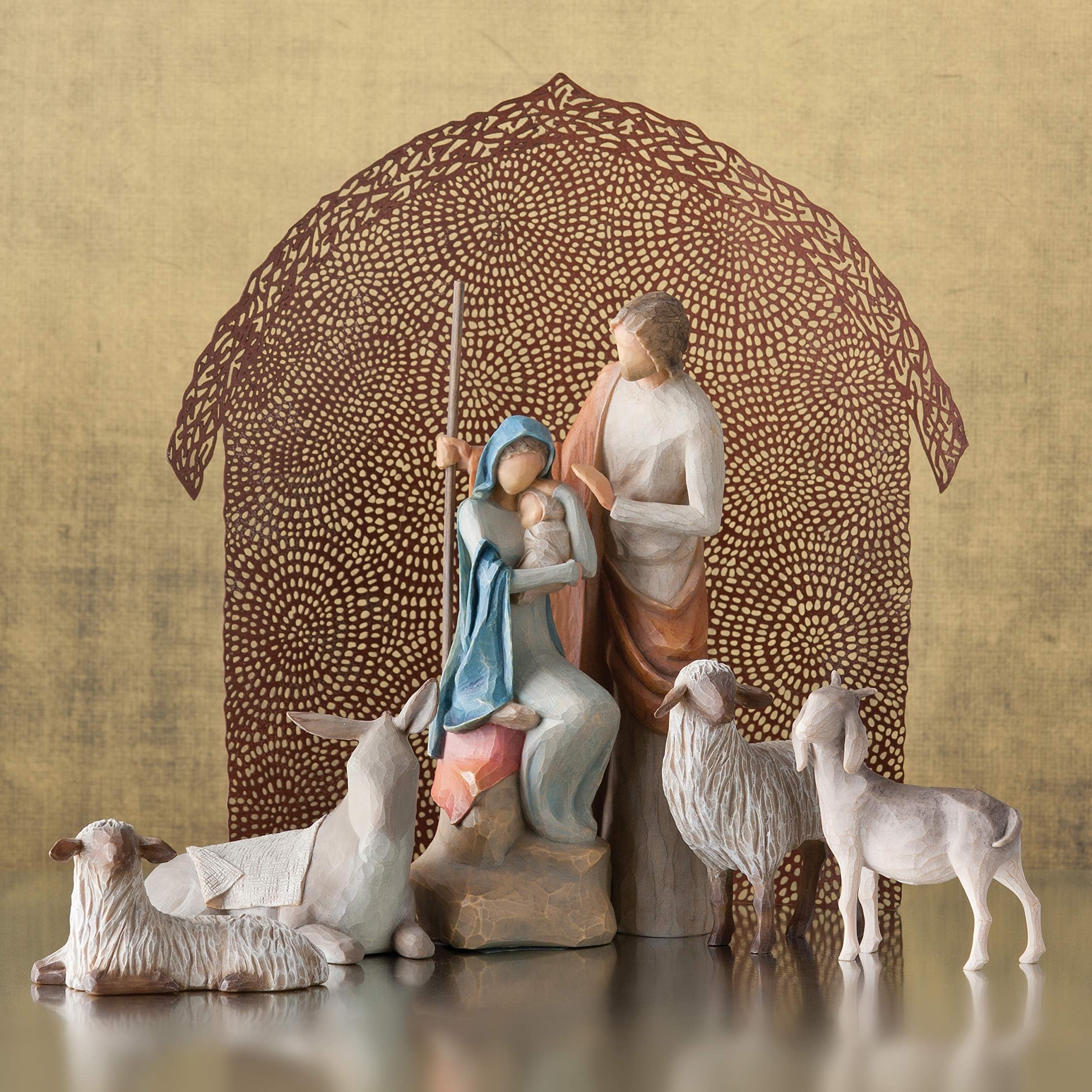 Willow Tree animals in vignette creating intimate seasonal atmosphere