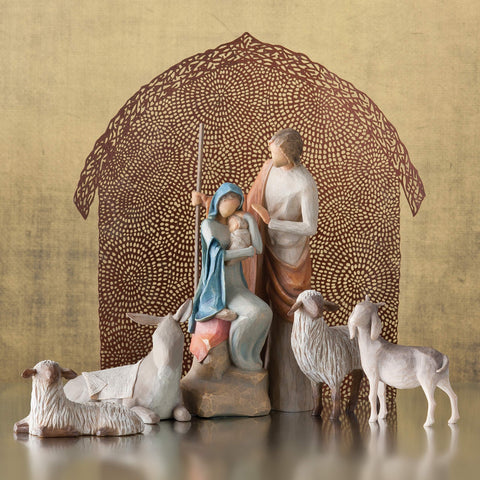 Willow Tree animals in vignette creating intimate seasonal atmosphere