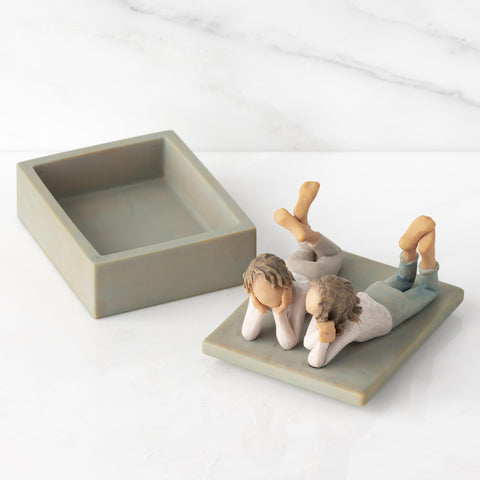 Willow Tree displayed on a shelf adding sentimental decorative charm to room