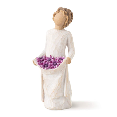 Willow Tree figure front view in fitted box showing gift-ready presentation