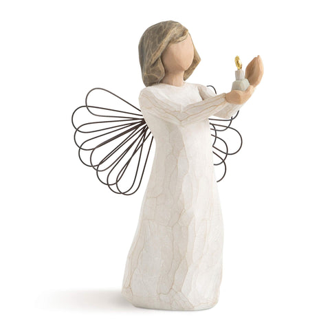 Willow Tree front packaging showing fitted gift box and figure benefit: ready-to-give presentation