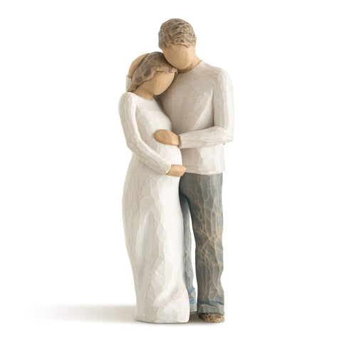 Willow Tree front view of embracing couple showcasing timeless design and warmth