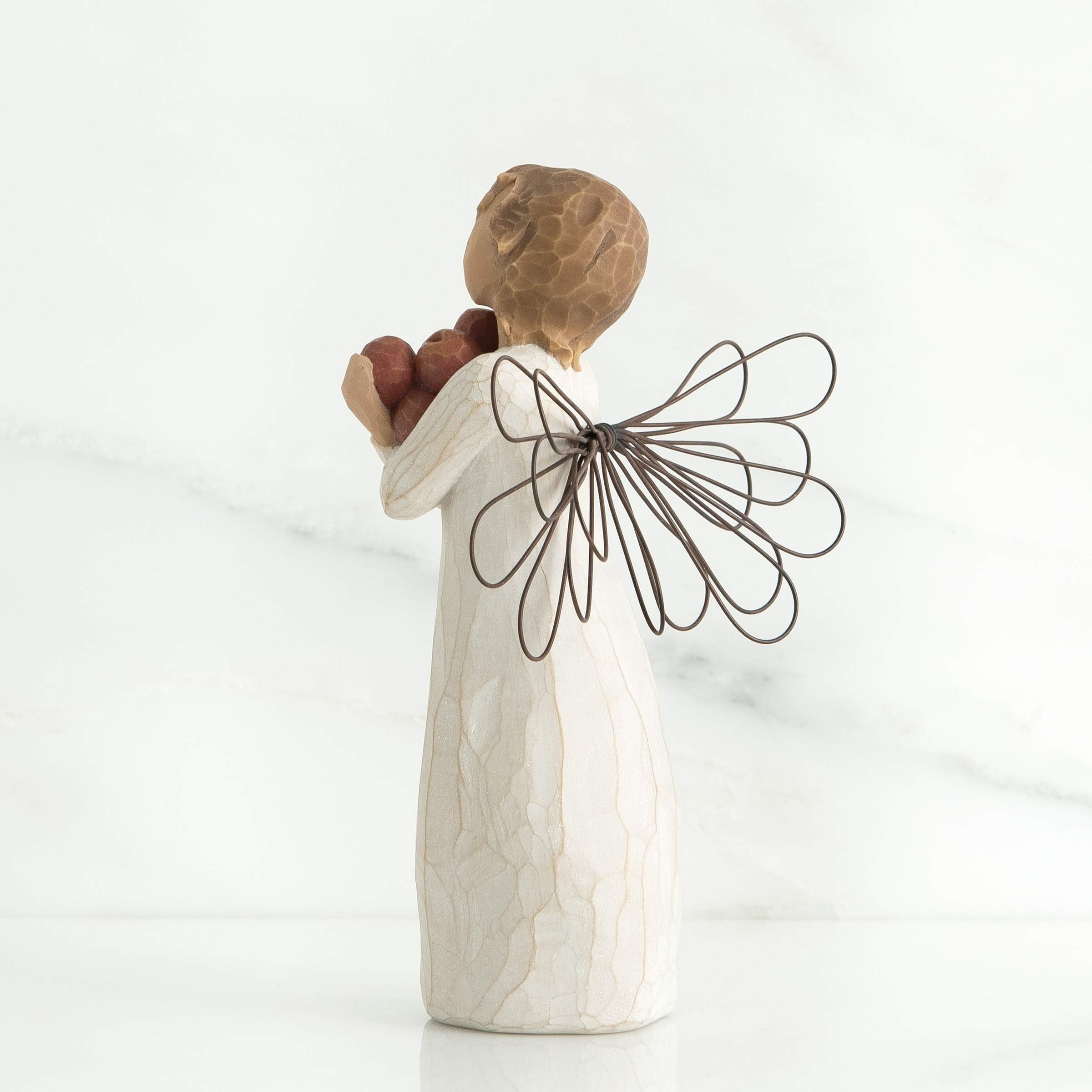 Willow Tree 5-inch scale comparison with ruler clarifying compact display size