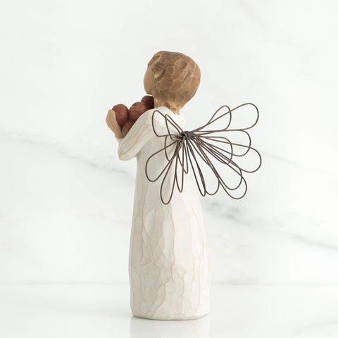 Willow Tree 5-inch scale comparison with ruler clarifying compact display size