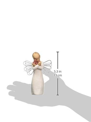 Willow Tree wire wings texture providing delicate contrast and dimensional interest