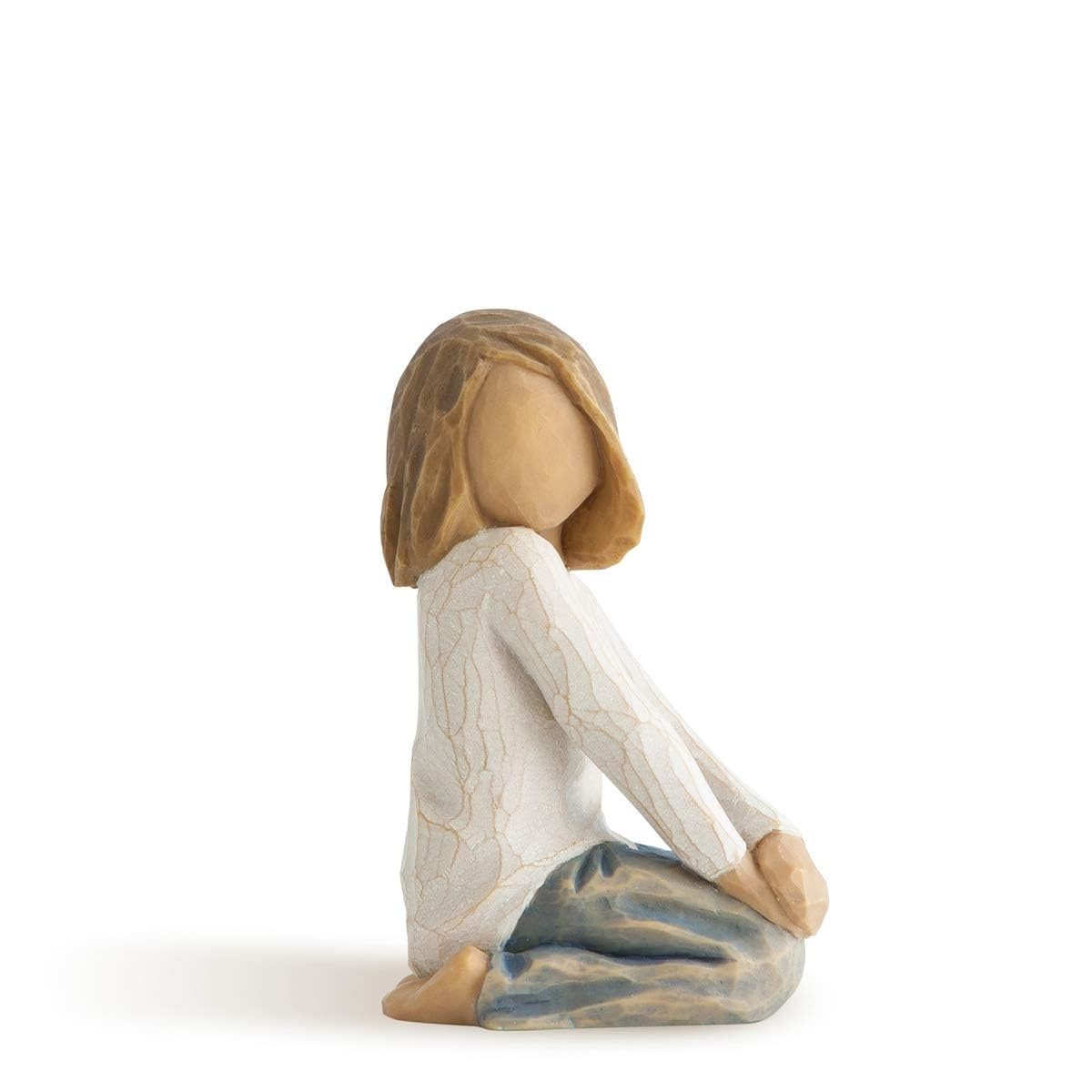 Willow Tree joyful child front view showing pose and serene expression, perfect for gifting