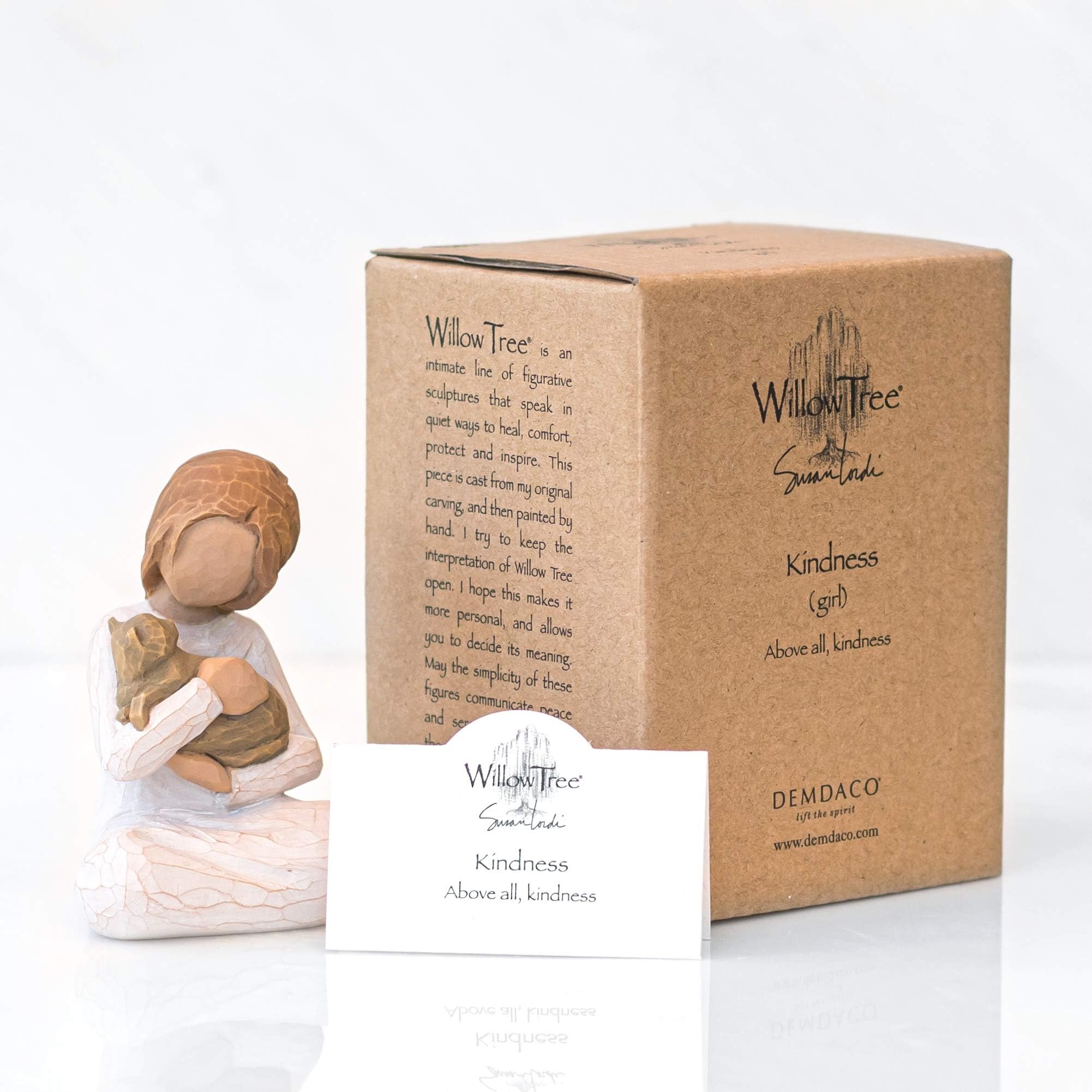 Willow Tree on shelf in home setting offering subtle decorative charm