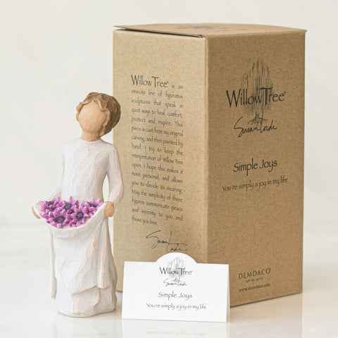 Willow Tree displayed on shelf as home decor accent adding gentle warmth