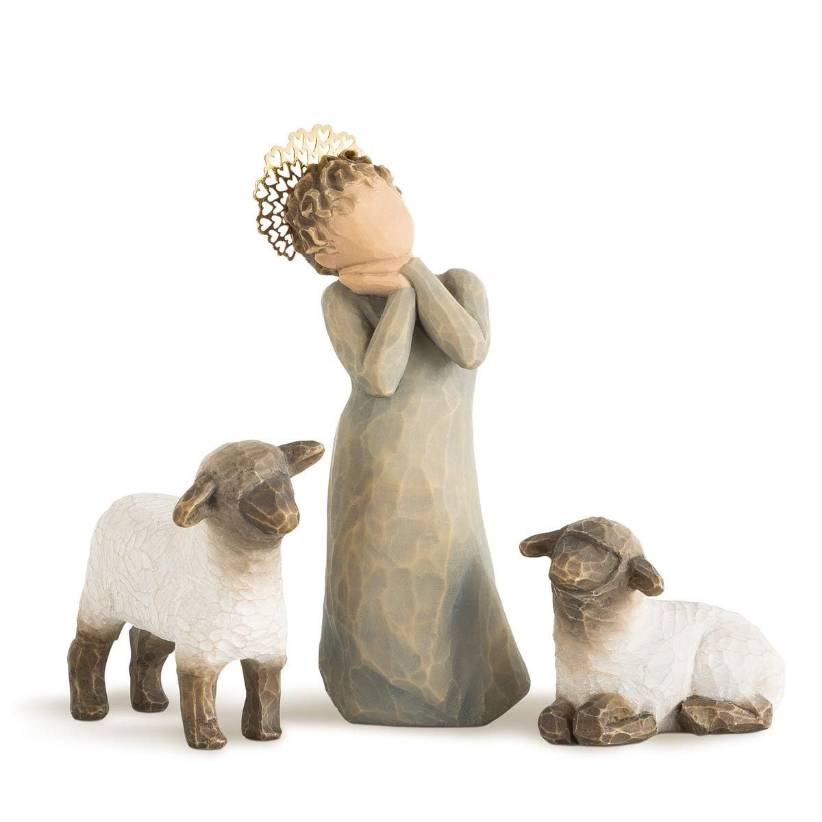 Willow Tree Little Shepherdess front view showing calm pose and gift-ready charm