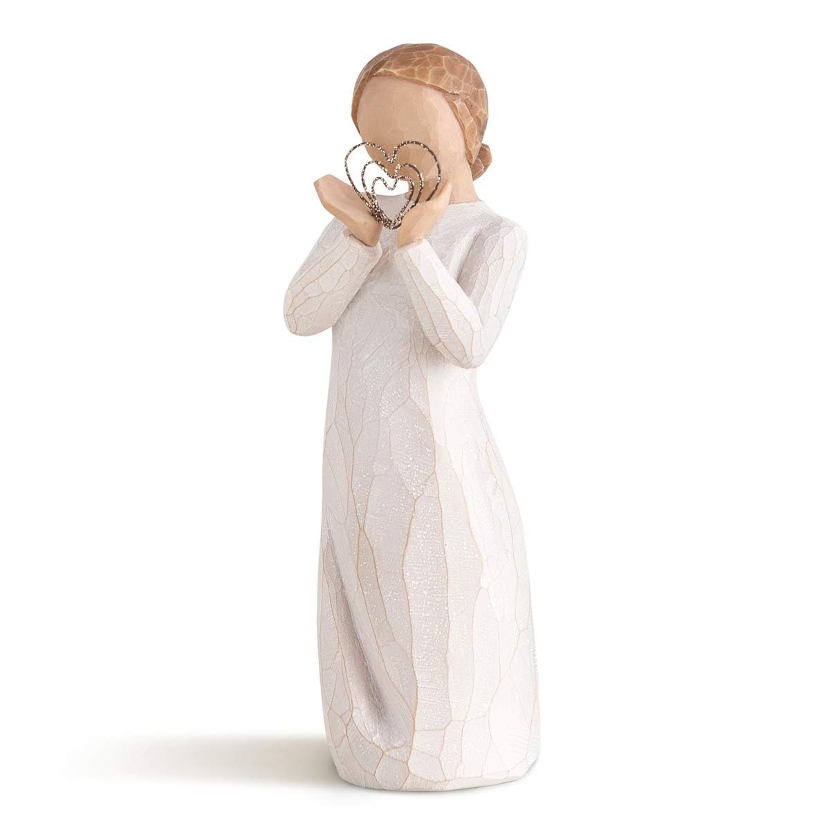 Willow Tree front view of figure showing pose and cream dress, perfect keepsake
