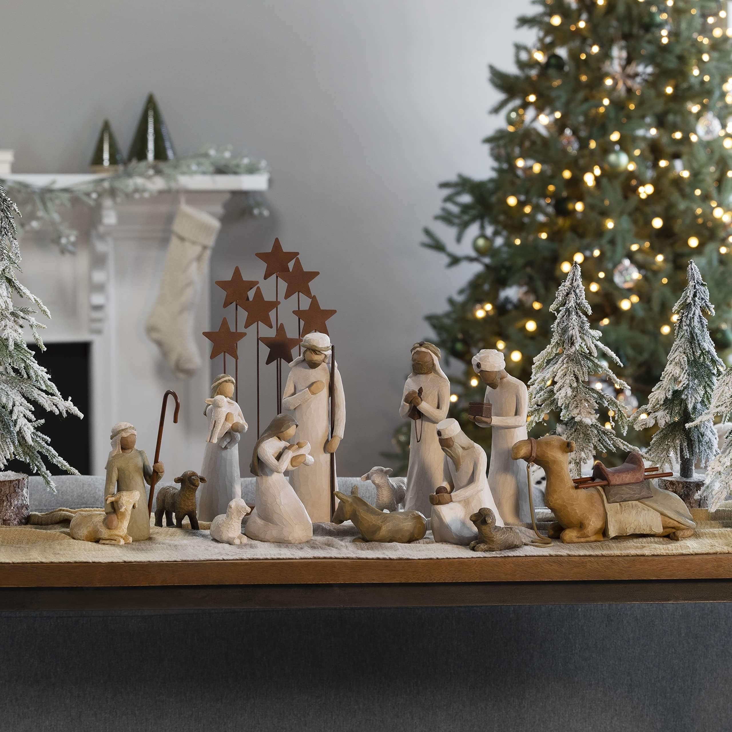 Willow Tree shepherd and animals in foreground adding warm charm