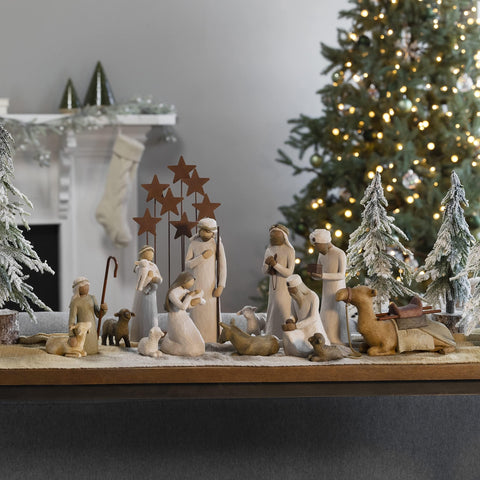 Willow Tree shepherd and animals in foreground adding warm charm