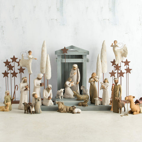 Willow Tree two sheep detail displays carved finish and soft painted highlights
