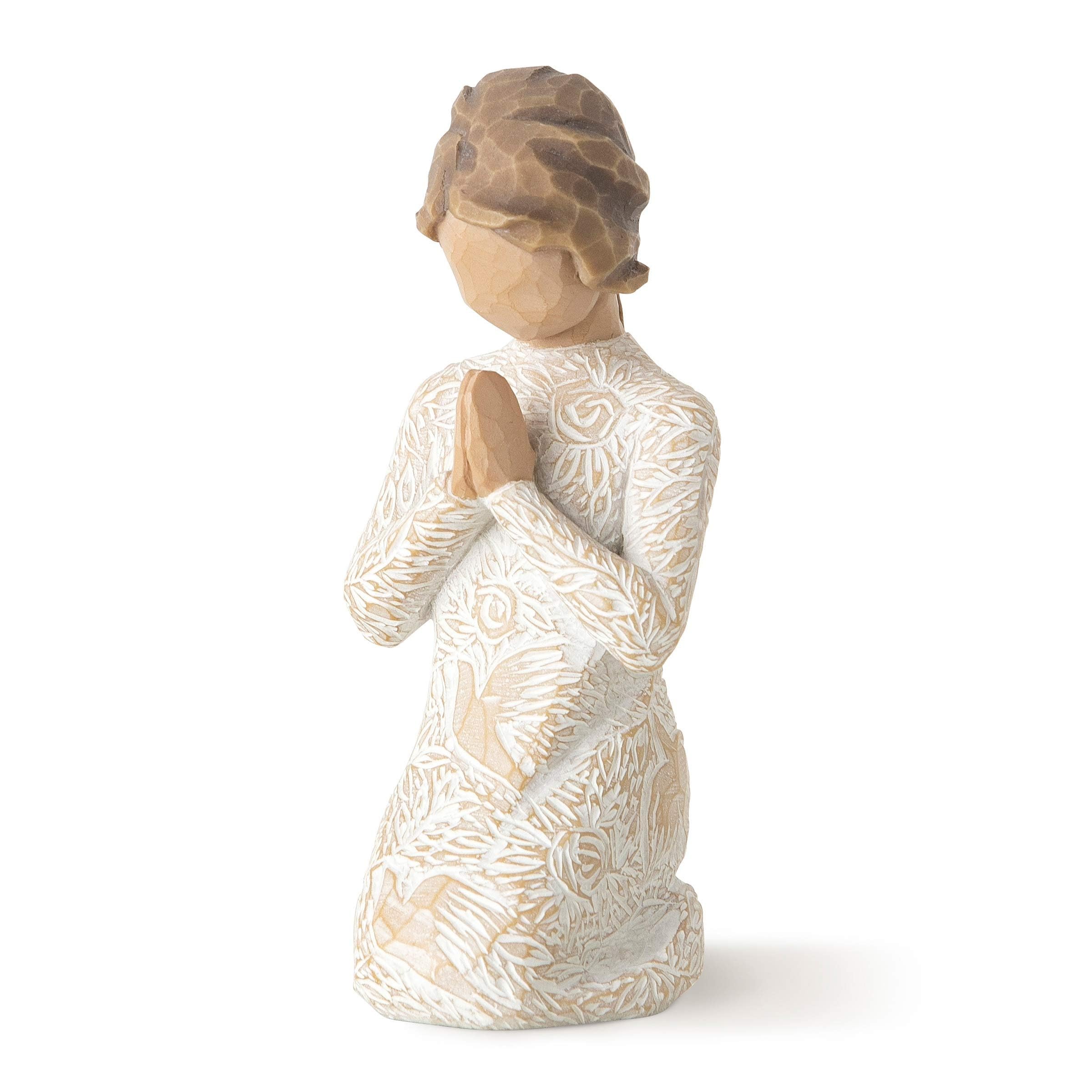 Willow Tree front view of figure showing calming pose and display appeal