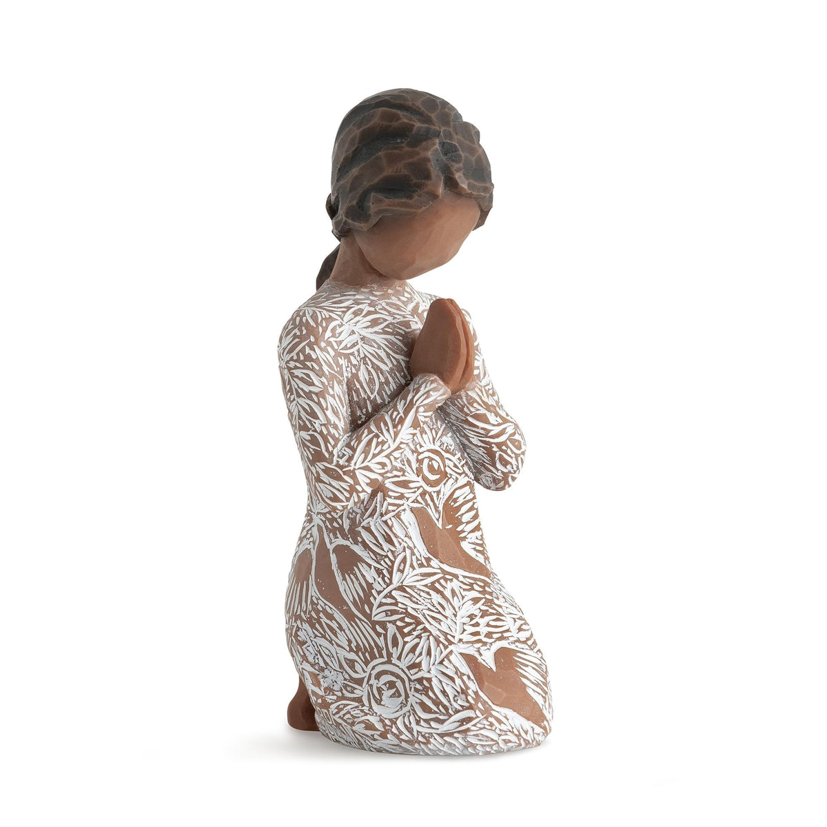 Willow Tree Prayer of Peace front view showing figure and peaceful presence