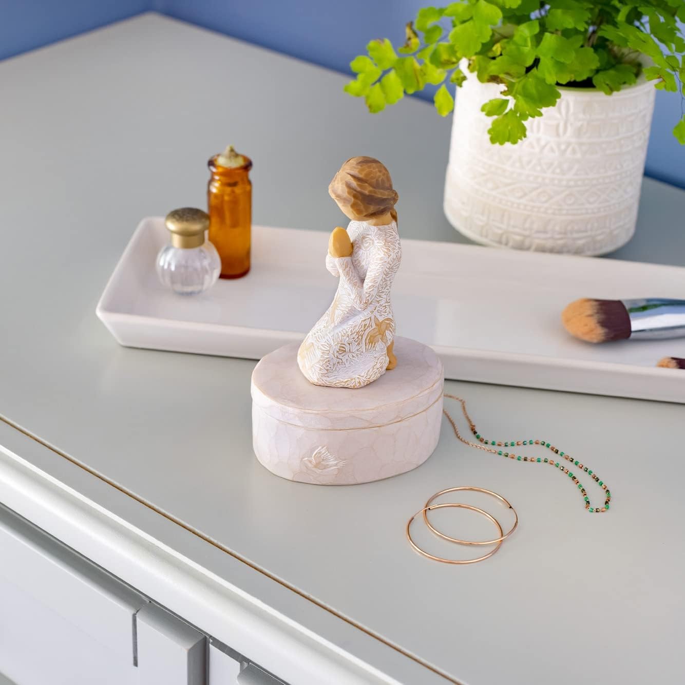 Willow Tree displayed on dresser creating calm decor and daily inspiration