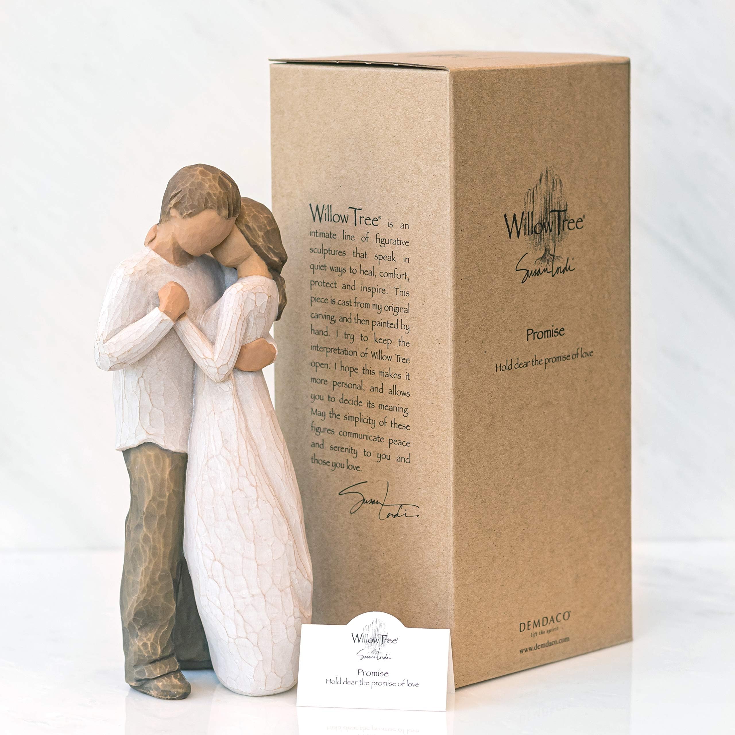 Willow Tree displayed on mantel offering a soft decorative focal point and keepsake