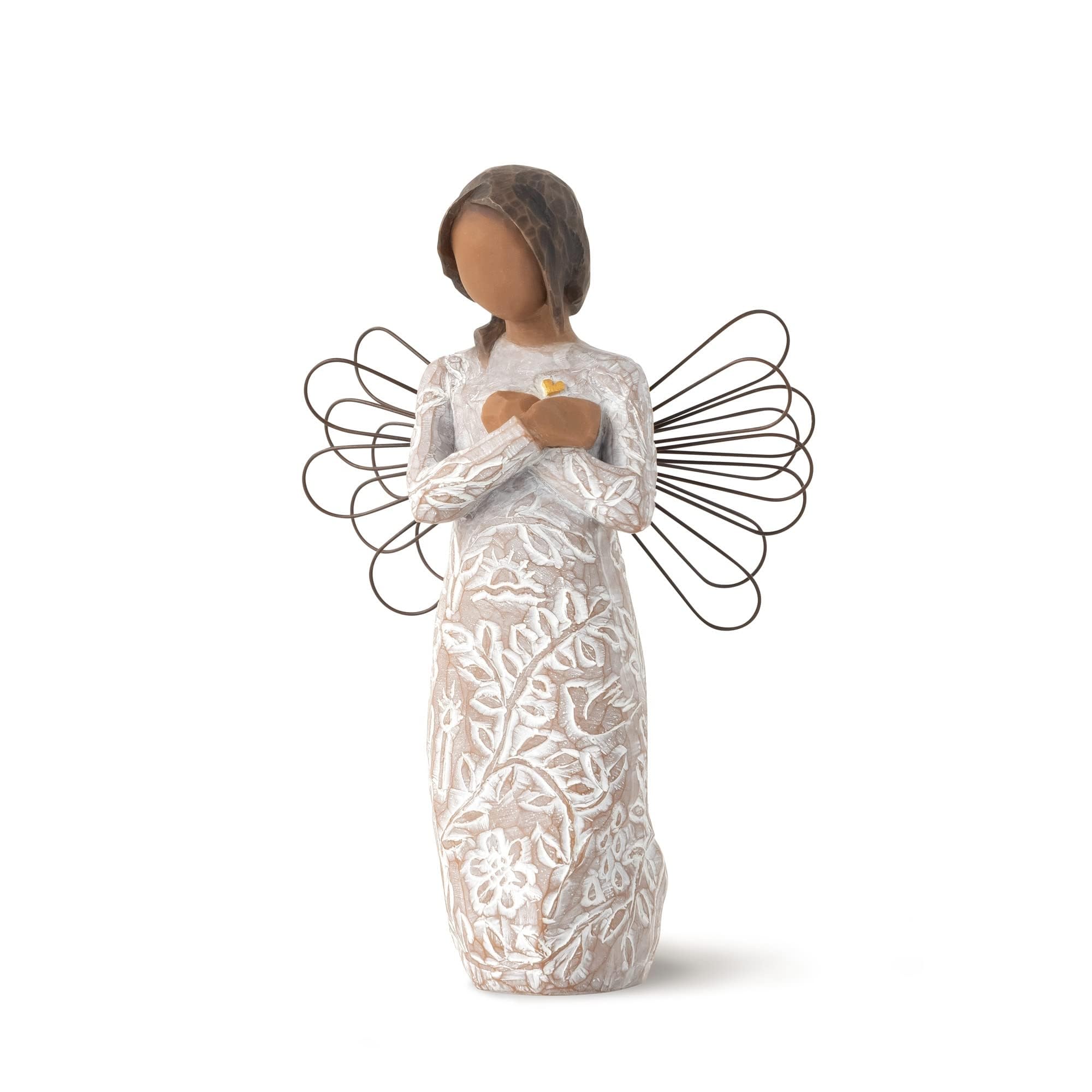 Willow Tree remembrance front view shows serene angel, ideal for memorial display