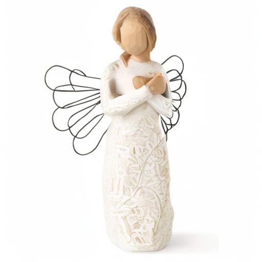 Willow Tree mantel lifestyle display suggesting peaceful home remembrance