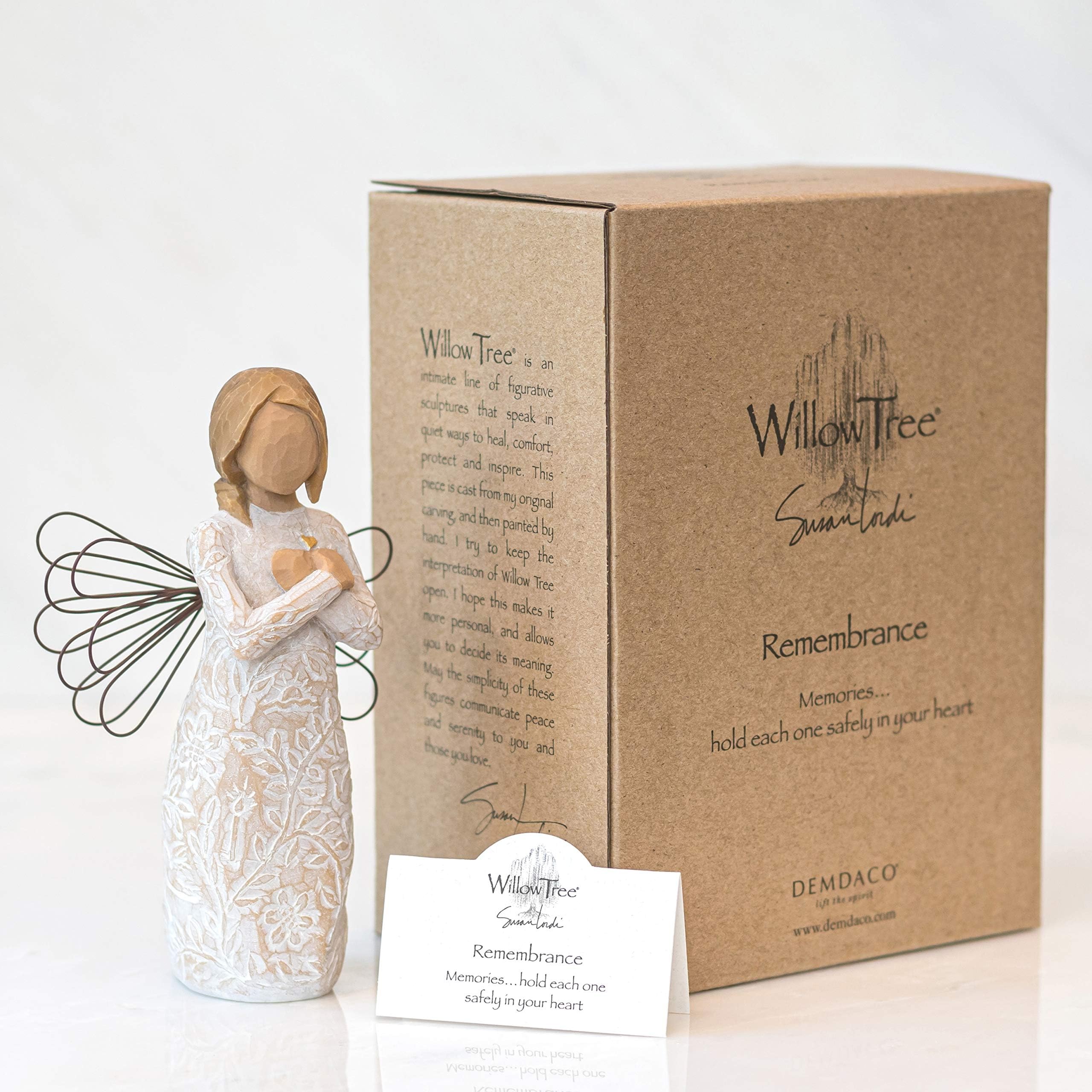 Willow Tree fitted gift box packaging ready for immediate giving