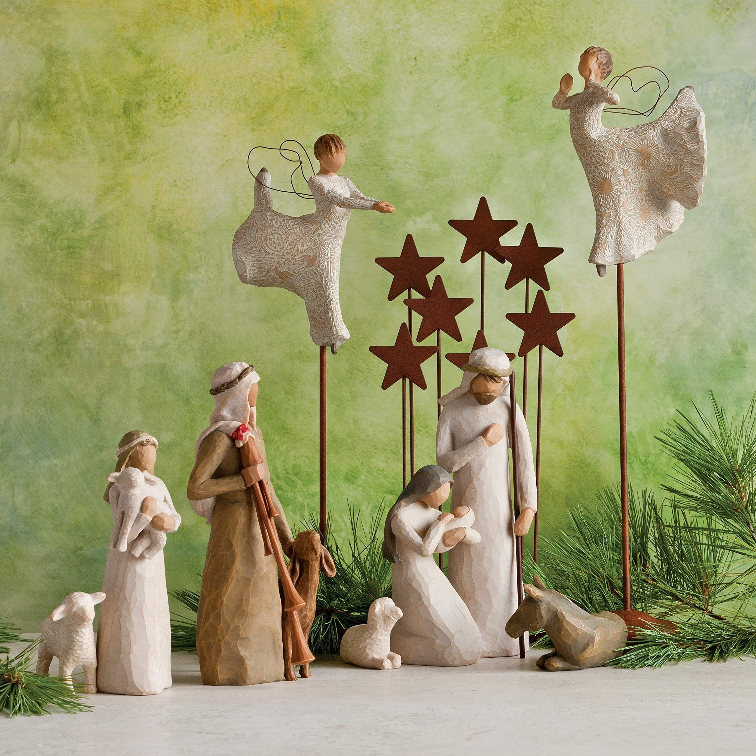 Willow Tree figure mounted on weighted base demonstrating stable display benefit