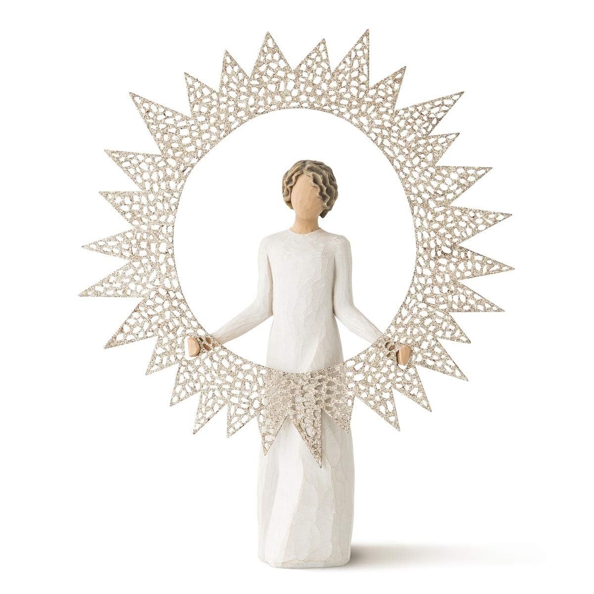 Willow Tree front view of hand-painted topper showing balanced pose and elegance