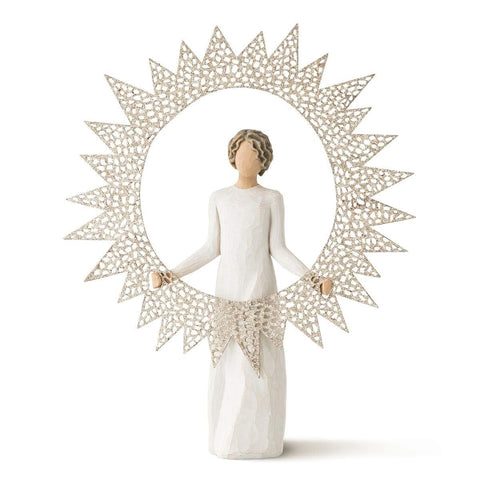Willow Tree front view of hand-painted topper showing balanced pose and elegance