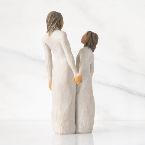 Willow Tree close texture highlighting hand-carved detail and authenticity