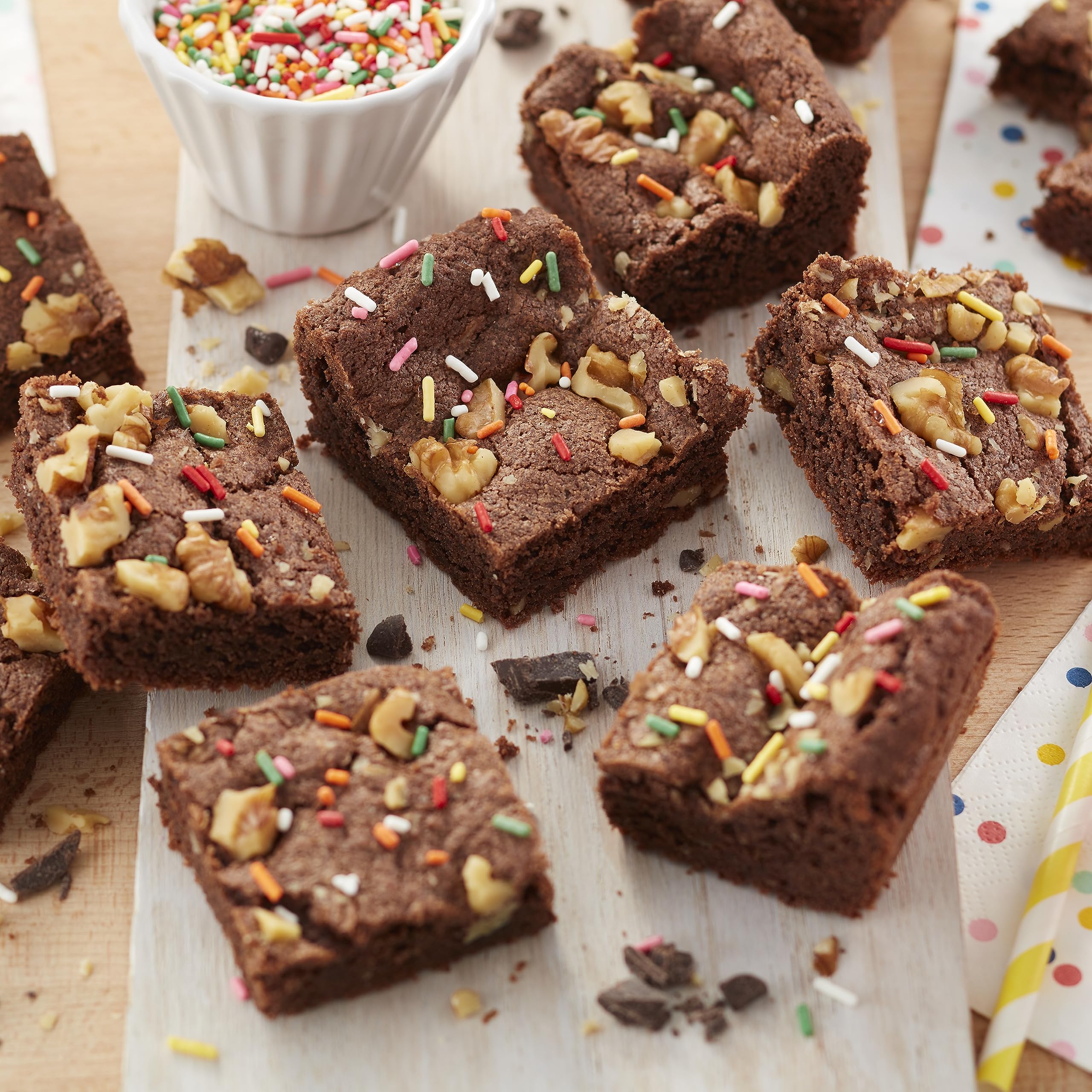 Wilton brownies baked in pan demonstrating even browning and release