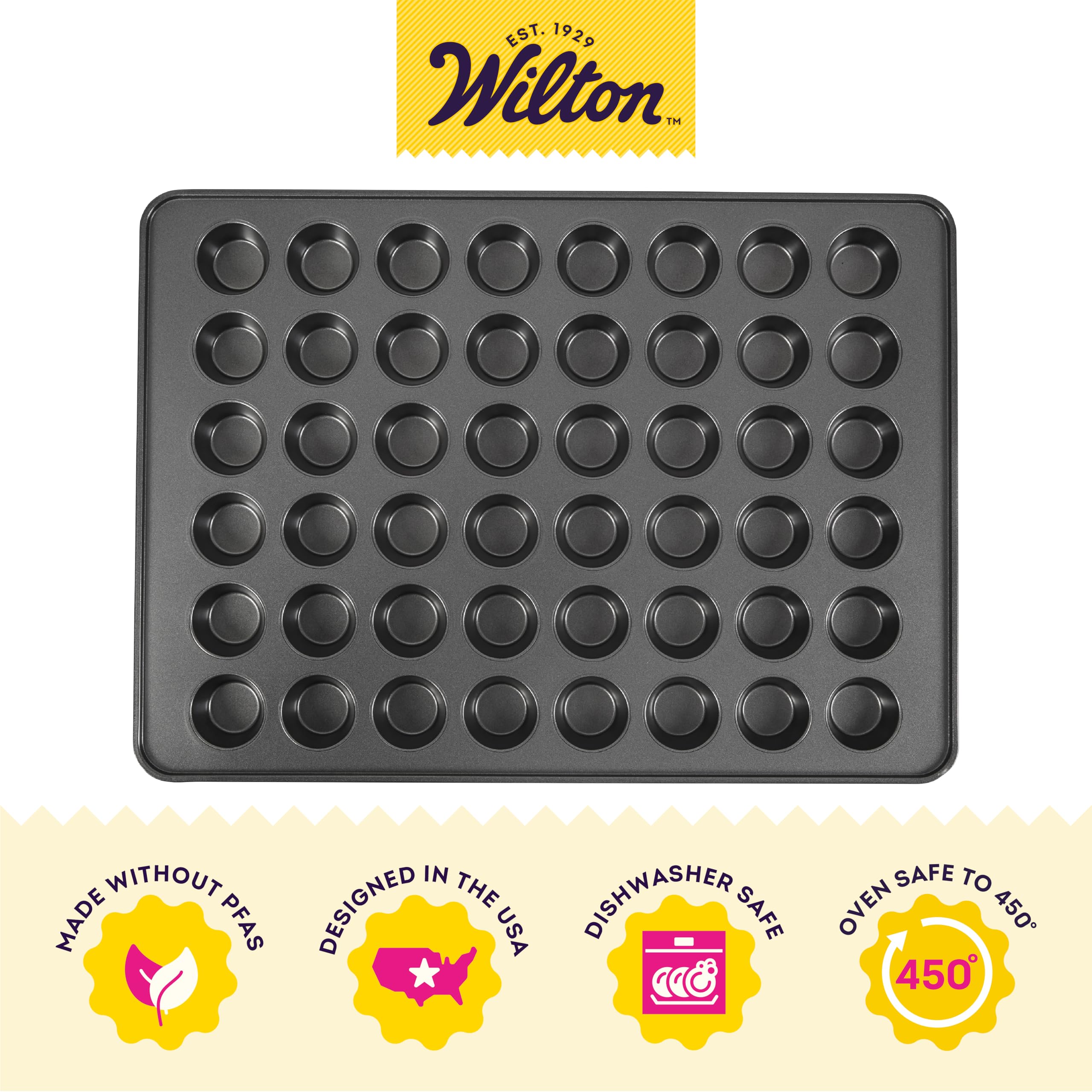 Wilton cavity dimensions with ruler for scale demonstrating consistent mini sizes