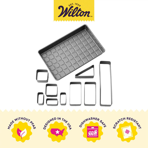 Wilton guide and cutting grid displayed for simple setup and accurate cuts