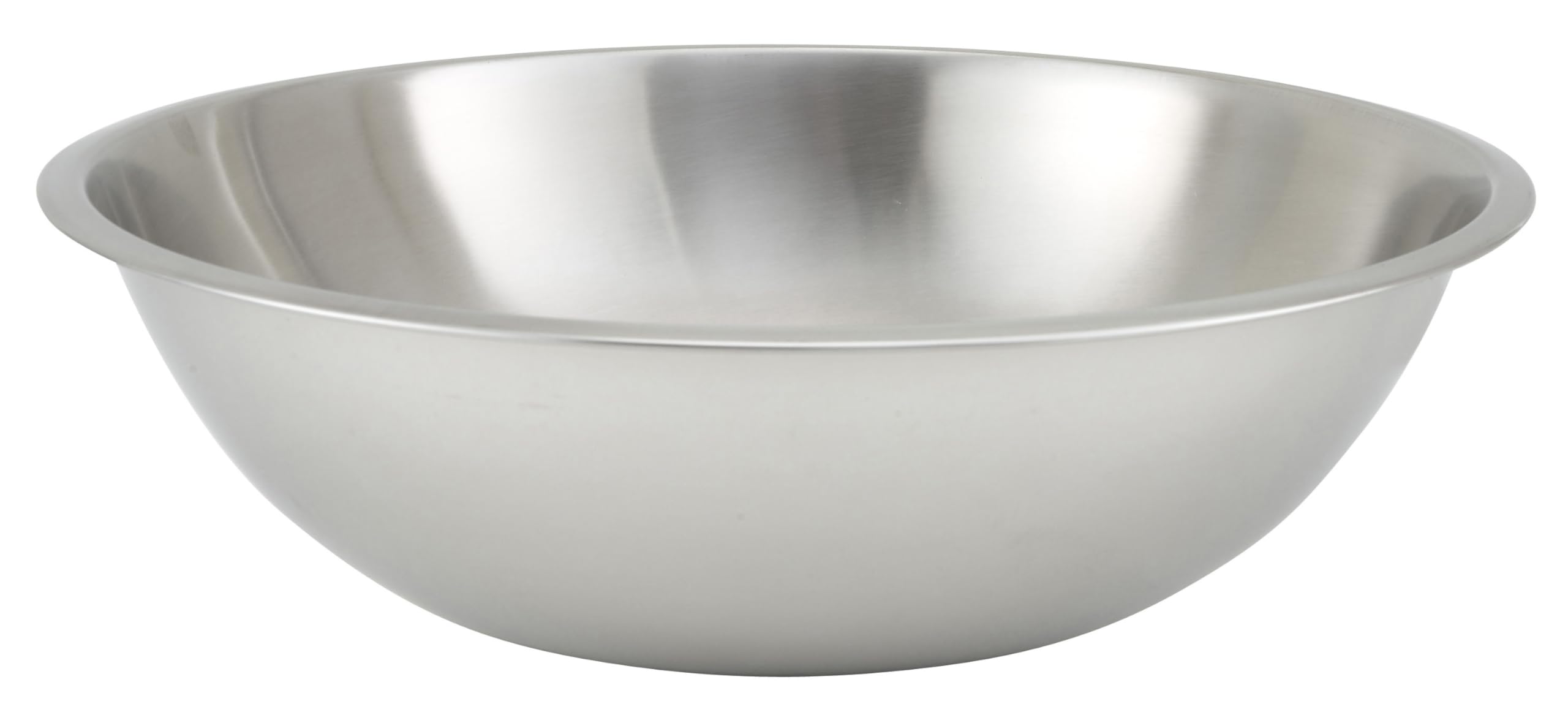 Winco 20 qt front view showing full capacity and stable base for heavy mixing