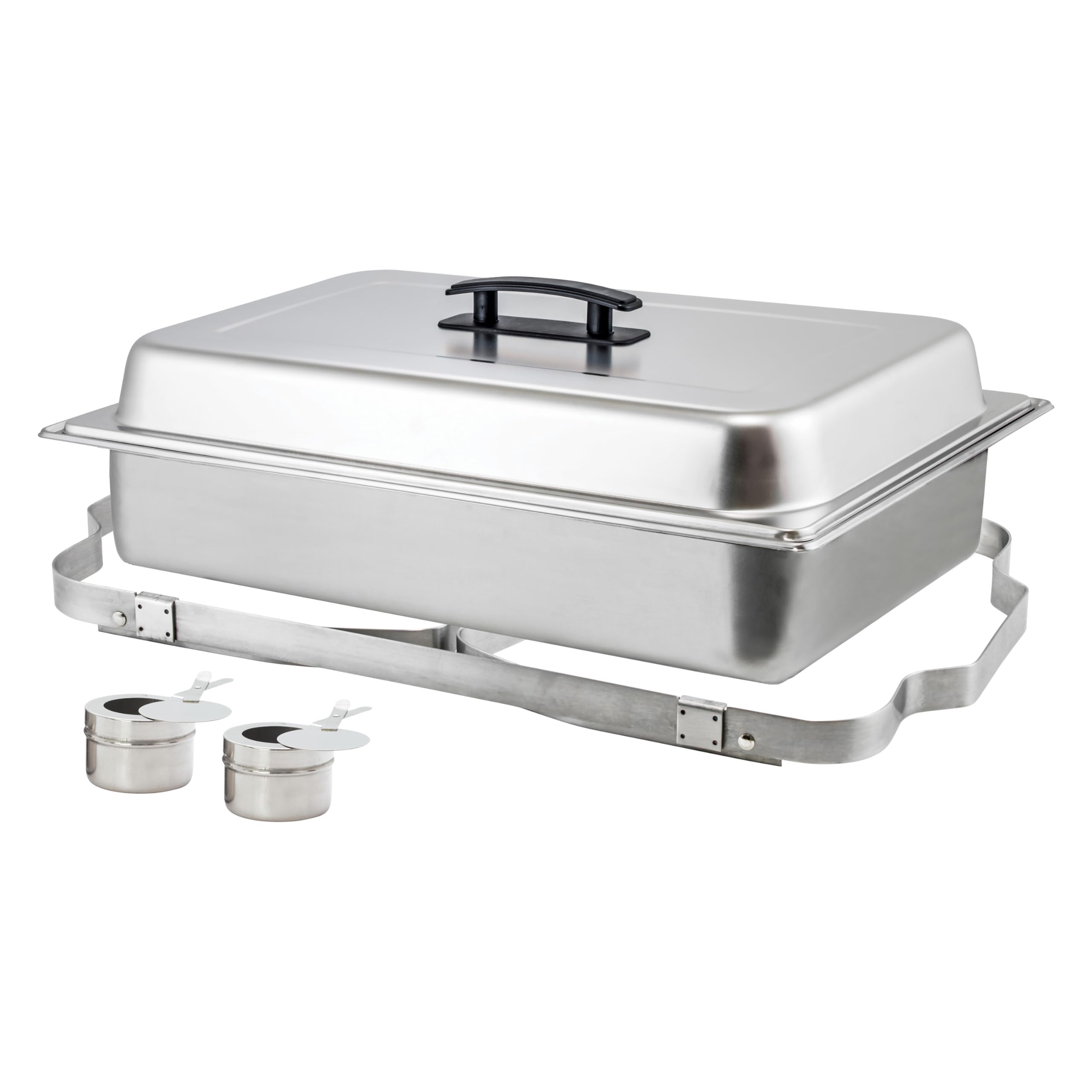 Winco chafer folded compact for easy transport and space-saving storage benefit