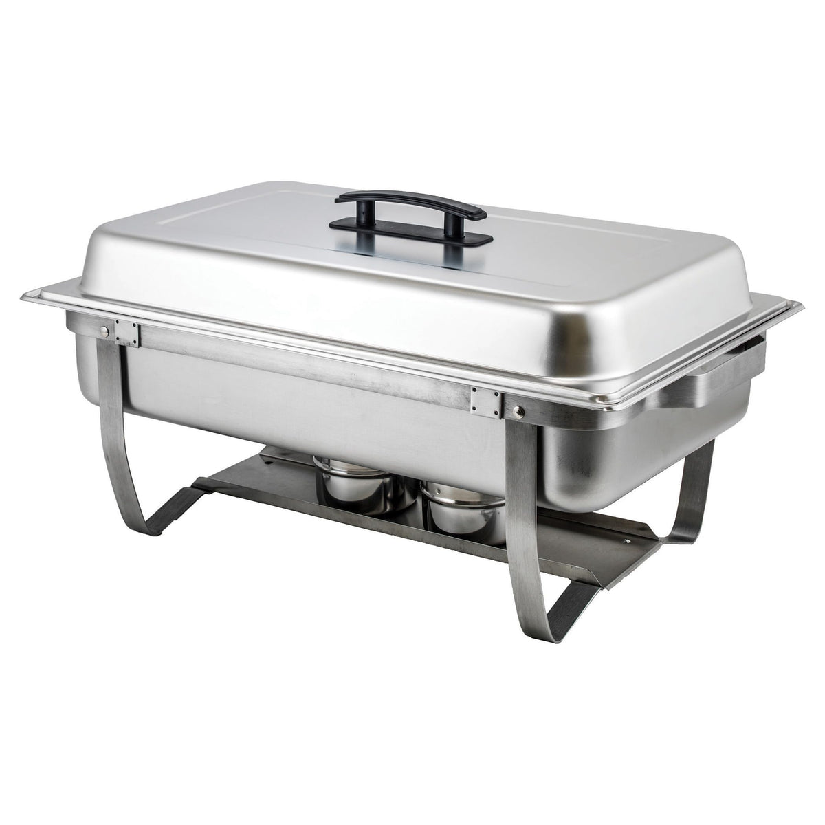 Winco front view of full-size chafer showing professional presentation benefit