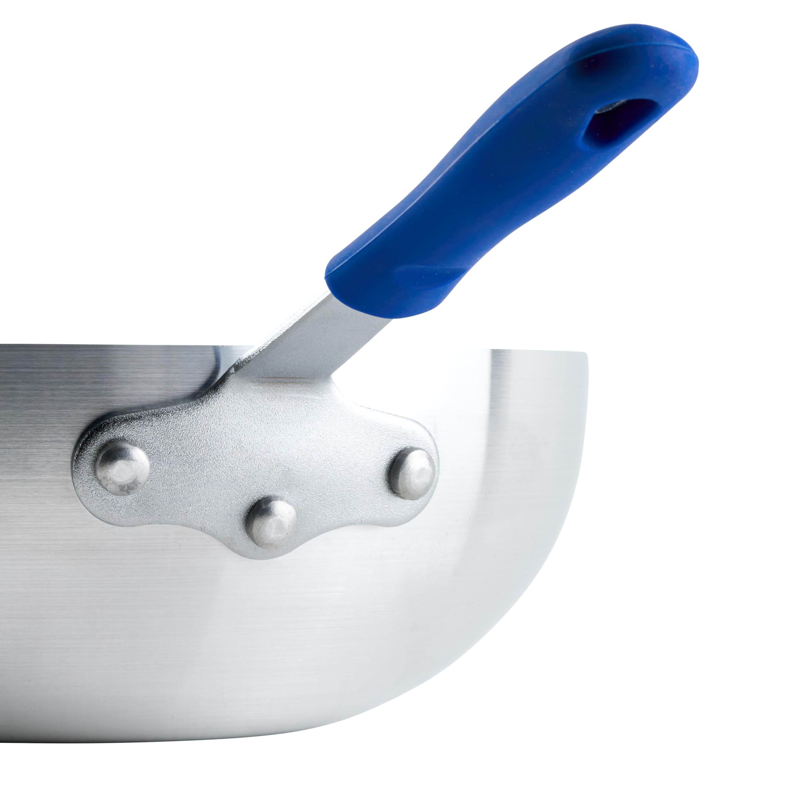 Winco side view showing 3.75-inch depth and easy stirring access