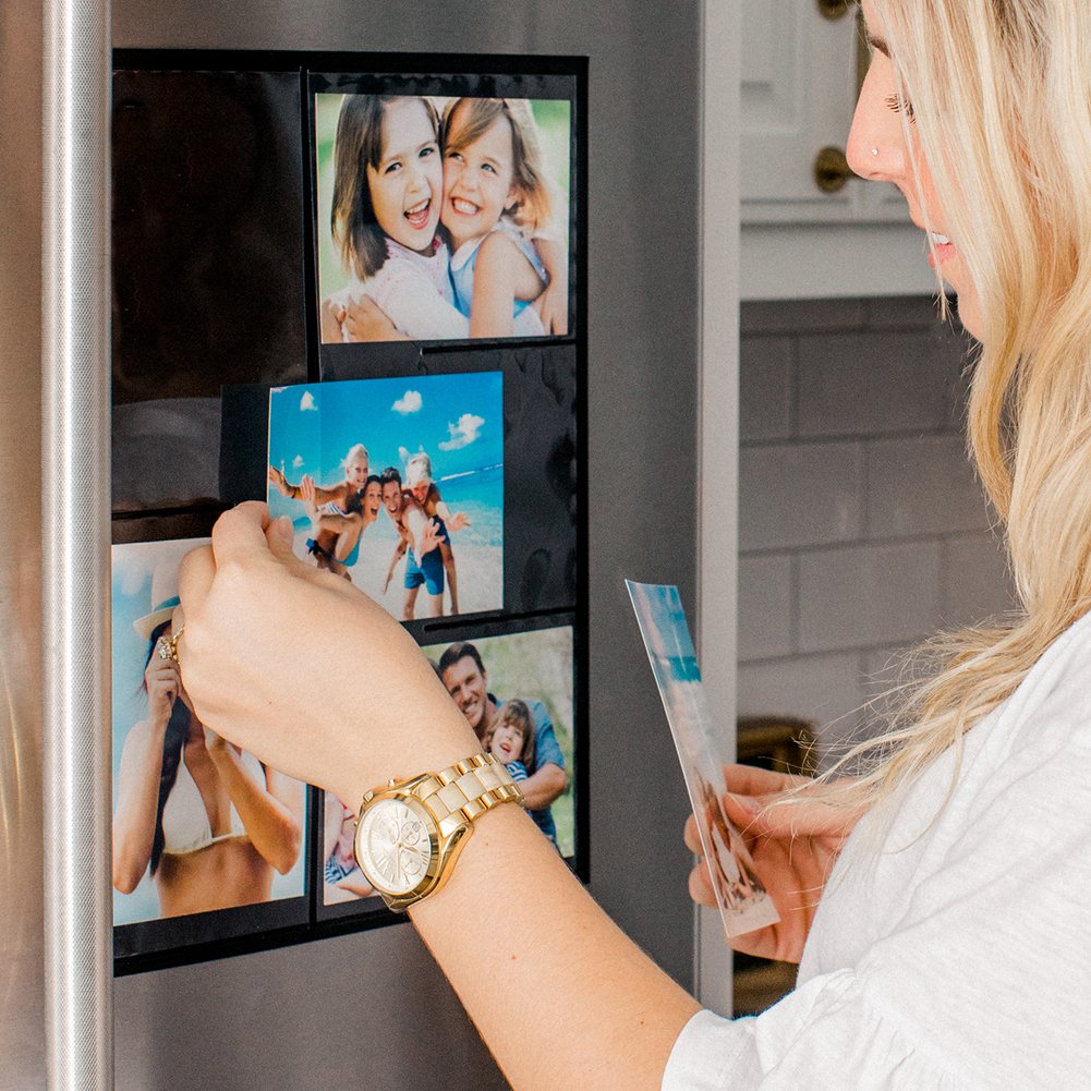 Wind and Sea displaying family photos on fridge demonstrating quick updates