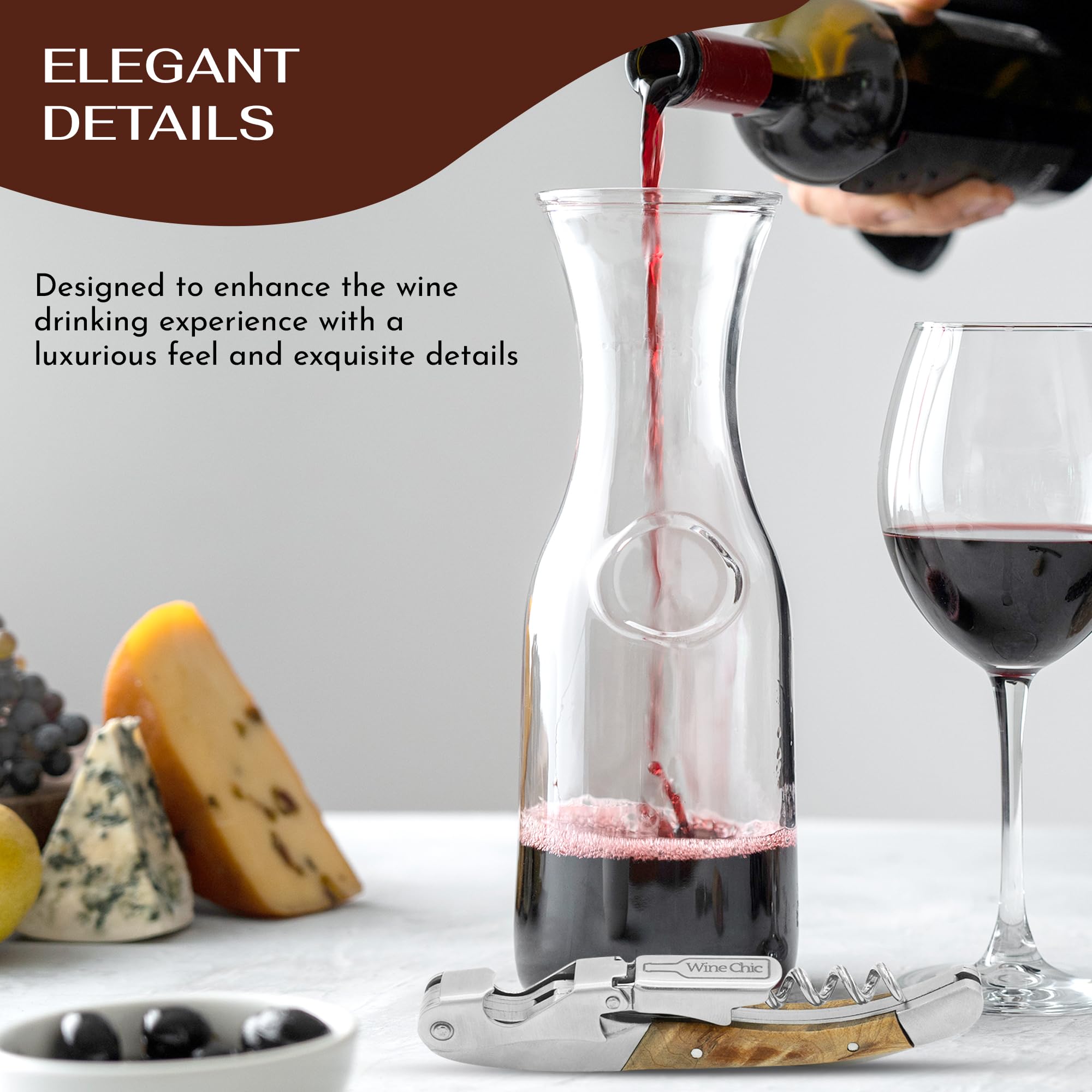 Wine Chic foil knife detail for clean sealing removal and faster service