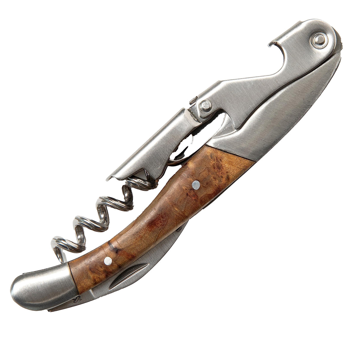 Wine Chic front view showing rosewood handle and elegant design for professional appeal
