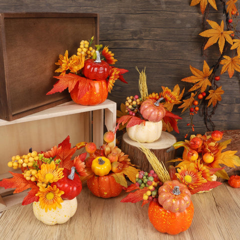 winemana pumpkins in a porch basket offering welcoming entryway decor