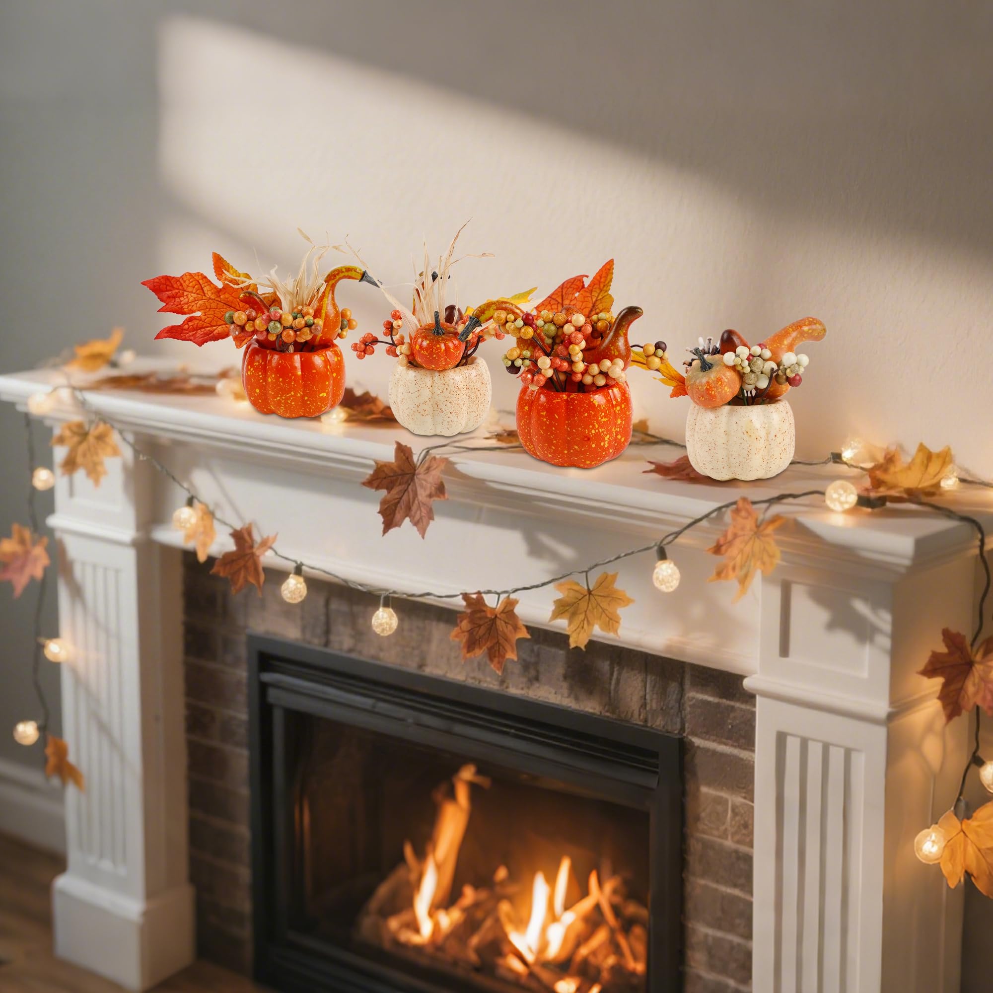 winemana pumpkins arranged in a basket creating cozy fall styling