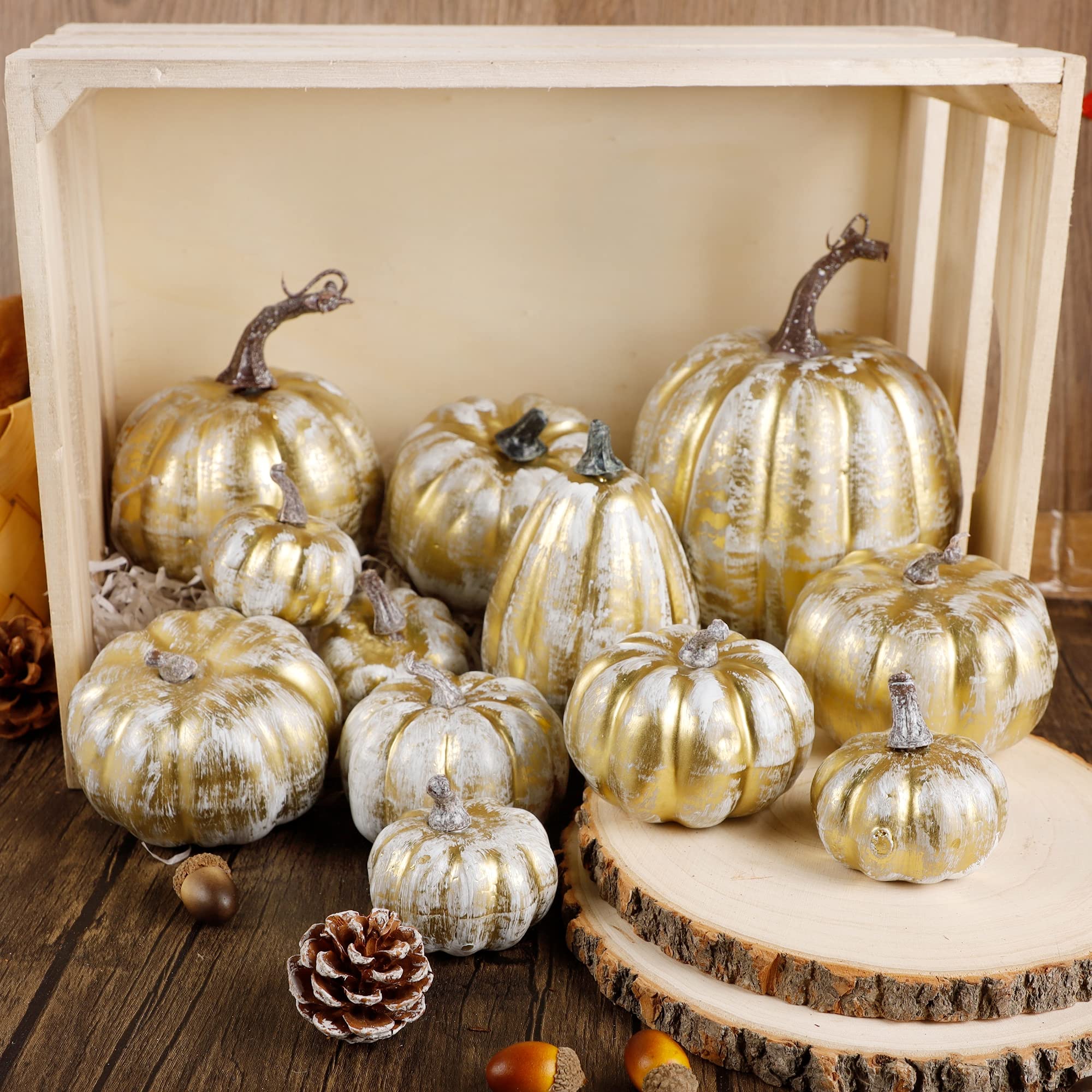 winemana pumpkins arranged in basket showing instant table centerpiece benefit