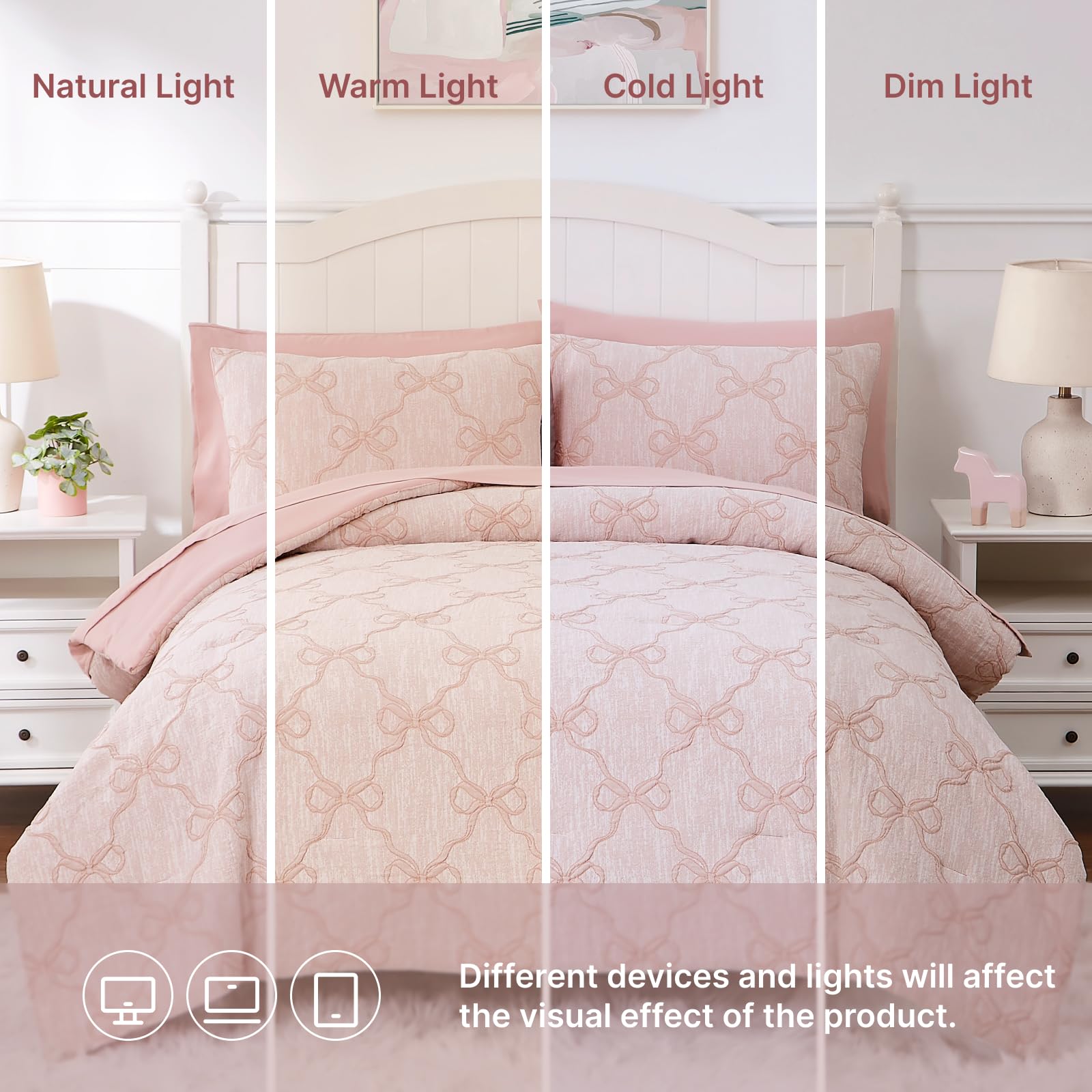 Wink Deer comforter on a twin mattress to show coverage and proper fit