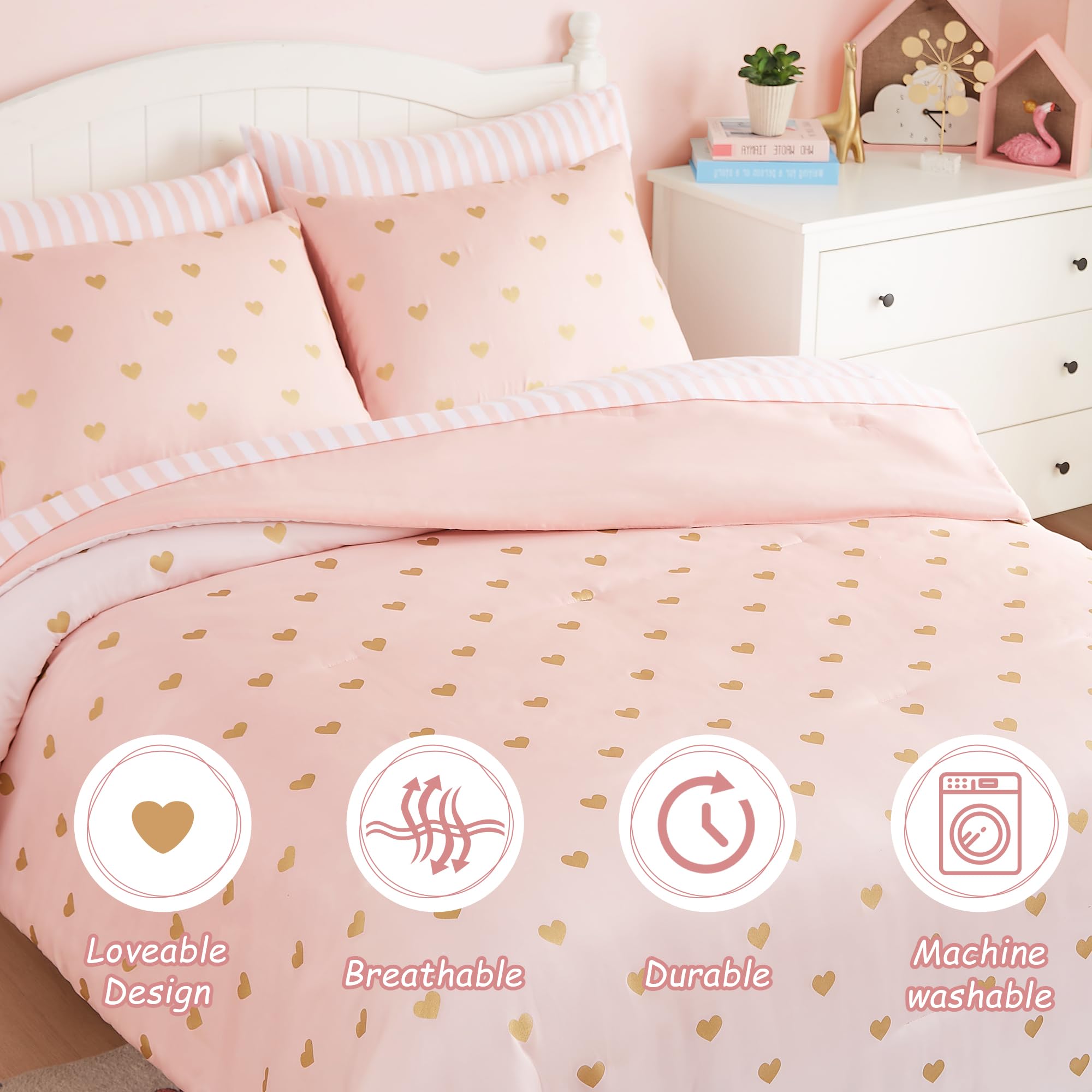 Wink Deer size comparison on twin bed showing fit and scale benefit: correct mattress coverage