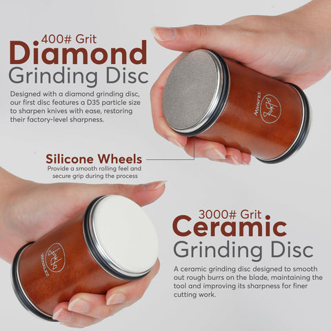 Winklez magnetic angle guides detail showing selectable 10°–25° precision benefit