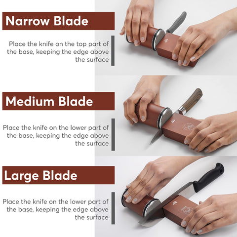 Winklez magnetic holder with angle guides keeping knives steady and precise